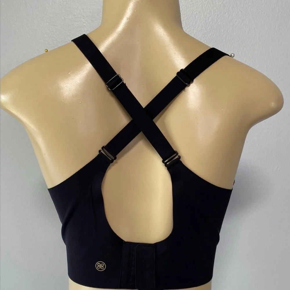Honeylove CrossOver Black Mesh Detail Bra - Picture 4 of 8